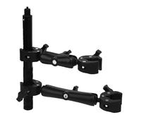 Xiuganpo Kit de Montage de Moto pour X5 X4 X3 X2 RS, Double Pinces Guidon Support Télescopique Invisible Selfie Stick pour Le Cyclisme Enregistrement Vidéo Vlogging, Interface 1/4