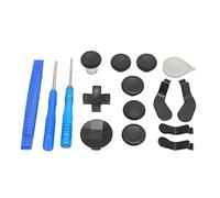 Xiuganpo Kit de Remplacement D'accessoires de Jeu à Poignée Texturée Series 2 pour One Series 2, Pièces de Joueur Uniques en Placage Noir