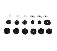 Xiuganpo Kit de Remplacement de Rondelles de Cymbale de Tambour Accessoires Indispensables de Batteur pour les Performances de Tambour et de Cymbale en Plastique et en Métal (BLACK)