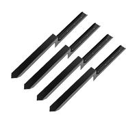 Xiuganpo Kit de Réparation de Poteaux de Clôture en Acier Robuste, Piquets de Terre pour Réparer Une Clôture en Bois Cassée Inclinée, Conception en Forme de H avec Vis Hexagonales pour Une (Paquet