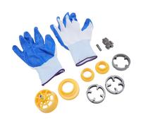 Xiuganpo Kit D'enfilage de Tuyaux en PVC, Ensemble D'outils de Bricolage Efficaces pour Perceuse électrique avec 3 Matrices Réutilisables Tailles 1/2 Pouces 3/4 Pouces 1 Pouce pour Plombiers