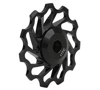 Xiuganpo La Roue à Roulement en Céramique Tourne en Douceur pour Un Enroulement Stable, Rouleau de Guidage de Poulie Arrière en Alliage D'aluminium usiné CNC - Compatible avec Les Systèmes de (Black)