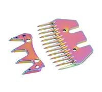 Xiuganpo Lames de Tondeuse à Cheveux de Mouton, Forte Prévention de la Chaleur, Coupe Précise, Adaptées aux Alpagas et aux Lamas, Paquet de 2 Accessoires Colorés