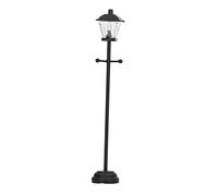 Xiuganpo Lampadaire LED Noir pour Maison de Poupée, Lumière Miniature pour la Décoration de la Maison, échelle 1/12 pour Les Amateurs de de Poupée, Verre Métallique CR927 4,5 Pouces