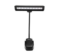 Xiuganpo Lampe de Pupitre à 9 LED, Lampe à Clipser pour le Soin des Yeux avec Bras Réglable, Plusieurs Méthodes de Charge, Lampe de Piano Portable pour Pupitres, Pianos, Fosses