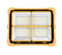 Xiuganpo Lampe de Travail Solaire Portable 200 W 15000 Lm IP66 | Projecteur D'urgence, Câble USB, Charge Téléphone Tablette Batterie Externe, IP66, Quatre Modes D'éclairage, Poignée 360