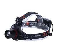 Xiuganpo Lampe Frontale LED D'extérieur étanche, Lumière Verte, Chargement USB, pour la Pêche et la Chasse, Matériau en Alliage D'aluminium