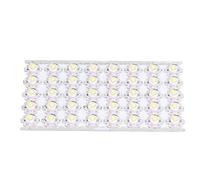 Xiuganpo L'armoire de Phare de Bricolage 1W 12V Allume des Perles D'ampoule de Puce LED avec L'intense luminosité de Plaque en Aluminium (lumière blanche)