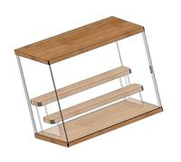 Xiuganpo Les Chiffres d'action Montrent un Cas, Organisation de la Salle de Protection Multifonctionnelle Staubdes Clear Promotional Reproduction Box pour Afficher Les Petites Poupées (Escalier à 3