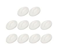 Xiuganpo Lot de 10 Fausses Lèvres 3D en Silicone Souples et élastiques pour Brodeurs Débutants avec Forme de Dents pour L'affichage et L'enseignement de Modèles (Blanc semi-transparent)