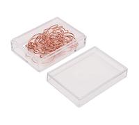 Xiuganpo Lot de 100 Trombones en Métal doré Rose en Forme D'animal Mignon, Durables pour la Classification des Documents, Fournitures de Bureau Portables pour le Bureau, la Maison, Usage Quotidien