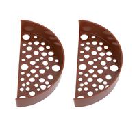 Xiuganpo Lot de 2 Abris Spacieux en Plastique Robuste pour Aquarium, Crevettes Juvéniles et Adultes, Environnement D'élevage Sûr, Conditions de Vie Confortables, adapté pour Aquarium (Brown)