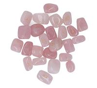 Xiuganpo Lot de 25 Pierres Runiques Naturelles Gravées pour la Méditation Divinatoire, Lettrage d'esprit Paisible pour Les Amis, la Famille, Cadeau (Pink)