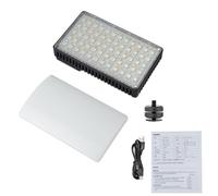 Xiuganpo Lumière de Remplissage RVB, 25 W 168 LED 1800 K 9000 K, Lumière Vidéo à intensité Variable, Vlog avec écran LCD, 20 Effets de Scène et Adaptateur de Griffe Froide pour Appareils Photo