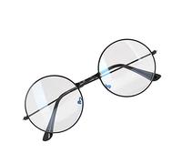 Xiuganpo Lunettes de Vue à Verres Transparents de Style Vintage Lunettes à Monture Métallique Classiques pour Hommes et Femmes Protection contre les Radiations pour un Usage Quotidien au Bureau