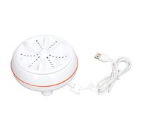 Xiuganpo Machine à Laver à Turbine à Ultrasons, Cycle D'arrêt Automatique de 50 Secondes, Mini Machine à Laver USB pour la Maison ABS Blanc