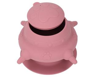 Xiuganpo Mangeoire à Lait en Silicone pour Chiots avec 4 Tétines pour Chiots et Chatons Nouveau-nés dans Les Situations d'urgence, Silicone de qualité Alimentaire, Facile à Nettoyer, Parfait pour