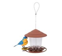 Xiuganpo Mangeoire à Oiseaux, Couvercle à Pression à Un Bouton, Distribution par gravité, Mangeoires à Oiseaux, Mangeoires à Suspendues avec Sons Simulés pour Jardin Extérieur, Balcon,