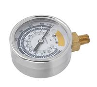 Xiuganpo Manomètre Précis pour Pompe à Vide, Connecteur 0-14 Psi NPT 1/8 Pouces - Convient pour la Mesure de la Maison/de L'eau avec Couvercle de Compteur Transparent