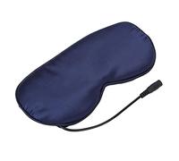 Xiuganpo Masque pour les Yeux Chauffant USB 3 Réglages de Contrôle de Température Anti-fatigue éclaircissant la Zone des Yeux pour Soulager le Stress Masque pour les en Soie Noir