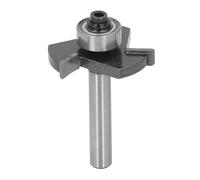 Xiuganpo Mèche de Routeur en Forme de T à 3 Dents, Coupe-fente de Précision à Tige 1/4 pour Routeurs Portables et de Bureau
