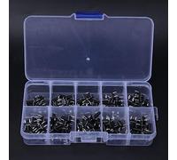 Xiuganpo Micro-interrupteur Tactile 6x6x4,3-13 Mm - Ensemble D'interrupteurs à Bouton-poussoir Tactile dans une Boîte en Plastique 100 Pièces avec 10 Valeurs [TV]