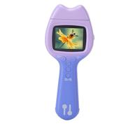 Xiuganpo Microscope Numérique Portatif, Zoom Optique 500X, Caméra 2MP, écran de 2,0 Pouces avec Objectif Rotatif à 180 Degrés pour Enfants, étudiants, éducation Scientifique (Bleu Violet)