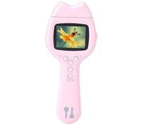 Xiuganpo Microscope Numérique Portatif, Zoom Optique 500X, Caméra 2MP, écran de 2,0 Pouces avec Objectif Rotatif à 180 Degrés pour Enfants, étudiants, éducation Scientifique (Rose)