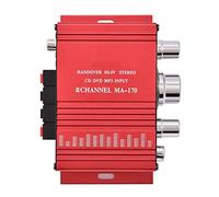 Xiuganpo Mini Amplificateur de Puissance Stéréo HiFi Numérique, Ampli Audio 20 W X 2 pour Systèmes Stéréo de Voiture/Maison, Coque en Alliage D'aluminium pour Un Minimum D'interférences, adapté pour
