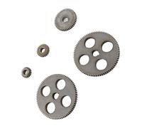 Xiuganpo Mini Engrenage de de Haute Précision T80 T45 T25 T20, Ensemble D'accessoires pour Les Amateurs de Machines-Outils de Découpe de Métal, Fer Gris HT250