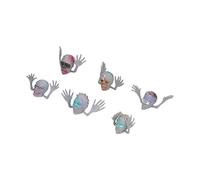 Xiuganpo Mini Marionnettes à Doigt Monstre, Jouets Interactifs Effrayants et Amusants pour Halloween pour Enfants, 6 Marionnettes à Main pour Raconter des Histoires Effrayantes ou Accessoires de