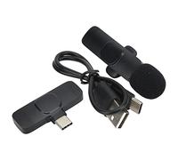 Xiuganpo Mini Micro à Revers sans Fil pour TikTok, Micro 360° intégré, Réduction du Bruit, Couplage Automatique Plug and Play, Microphone Lavalier pour Vlogging Podcast Livestream avec Anti-Fort (1)