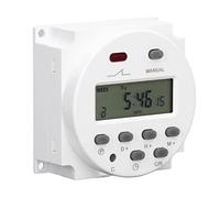 Xiuganpo Minuterie électronique Programmable, Interrupteur de Relais de Contrôle de Temps Numérique LCD 16 Marche 16 Arrêt Cn101A (DC12V)