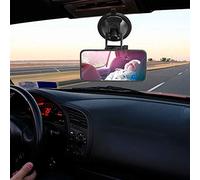 Xiuganpo Miroir Intérieur de Voiture renforcé pour bébé, avec Lentille en Verre, Verrouillage à Ventouse Sûr, adapté au Moniteur pour Enfants, Matériau ABS