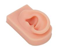 Xiuganpo Modèle D'oreille Droite en Silicone Souple pour la Formation au Perçage des Oreilles, Support D'oreille Humaine Réaliste pour les écoles de beauté, Faux Modèle Durable (Peau claire)