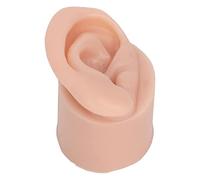 Xiuganpo Modèle D'oreille en Silicone Flexible, Couleur de Peau Moyenne, Modèle D'oreille de Pratique de Perçage pour L'enseignement et L'affichage, Outil de Perçage pour Débutants, Portable et