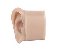 Xiuganpo Modèle D'oreille en Silicone Souple adapté à la Pratique du Perçage des Oreilles, Accessoires D'affichage pour Novices, Couleur de Peau Foncée (Droite)
