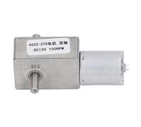 Xiuganpo Moteur à Engrenages DC12V à Double Arbre pour Ouvre-fenêtre, Micro Moteur Robuste pour Ouvre-porte, Compact DC pour Petit Treuil, Structure Métallique (150RPM)
