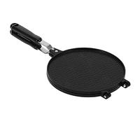 Xiuganpo Moule de Cuisson pour Rouleaux D'œufs, Machine à Cornets de Crème Glacée Antiadhésive avec Poignées, Machine à Omelettes Souples pour Utilisation en Camping-car, 17,1x8,5 Pouces, Noir
