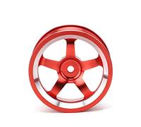 Xiuganpo Moyeu de Roue RC en Alliage D'aluminium pour Voiture de Tourisme HSP 94123, Durable et Léger, Pièces de Rechange pour Voiture de Tourisme à 1/10, Bleu, 4 Pièces (Rouge)