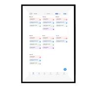 Xiuganpo Mur du Calendrier Numérique Intelligent pour les Horaires Familiaux, Affichage Interactif à écran Tactile HD 10.1 Pouces, Calendrier électronique du Tableau de Bord