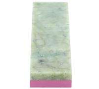 Xiuganpo Nature's Whetstone Ruby Pierre à Aiguiser Double Face, Pierre à Aiguiser en Jade Vert Naturel 3000/10000 Mailles, Haute dureté, Pas Facile à Porter, à Portable pour Effet Miroir Fin