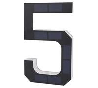 Xiuganpo Numéro de Maison à LED Solaire de 9 Pouces, Panneau D'adresse Lumineux étanche en PC ABS avec Détection Automatique de la Lumière, pour Mur Extérieur, Porte D'entrée, Cour