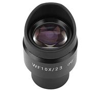 Xiuganpo Oculaire de Microscope Grand Angle de 23 Mm, Lentille Oculaire à Point élevé d'interface de 30 Mm pour la Microscopie Biologique, Lentille à Point 10x avec Vue de Champ Réglable, Alliage