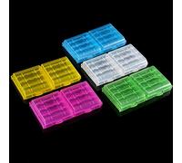 Xiuganpo Organisateur de Boîtier de Batterie, Boîte de Rangement Portable en Plastique Dur Transparent pour Piles AA AAA, Maintient Les Piles en sécurité, pour Voyage Camping, Matériau PP de Haute