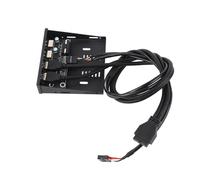 Xiuganpo Panneau Avant USB3.0 Hub Haute Vitesse 4 Ports Adaptateur de Support combiné Interne pour PC de Bureau Baie de Disquette de 3,5 Pouces pour Une Large compatibilité