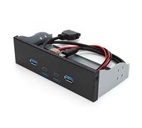 Xiuganpo Panneau Avant USB3.1 Gen2 Pratique avec Interfaces Type-C et Type-E pour Accessoires de Bureau