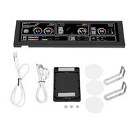 Xiuganpo Panneau D'affichage de la Température du PC de 8,8 Pouces, écran de Surveillance des Données CPU GPU Panneau D'affichage de la Température du PC pour Les Configurations (Black)