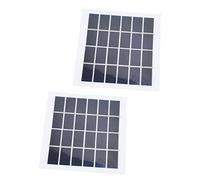 Xiuganpo Panneau Solaire Portable, 2 Pièces, Haute efficacité, Haute qualité, Puissance 2W pour Système D'éclairage Domestique, Plastique Silicone 12x11cm