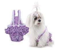 Xiuganpo Pantalon Menstruel Confortable en Coton pour Animaux de Compagnie, avec Trou Inférieur, Conception à Crochets et Boucles, Prévient Les Infections, adapté aux Chiens Mâles (XXL)